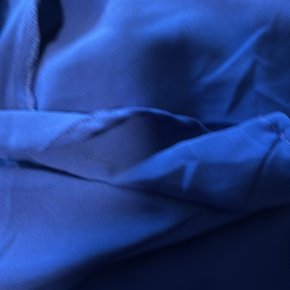 Qirno Chiffon Blouses for Women Ruffle 3/4 Sleeve Dressy V Neck Casual in blue - Picture 11 of 11